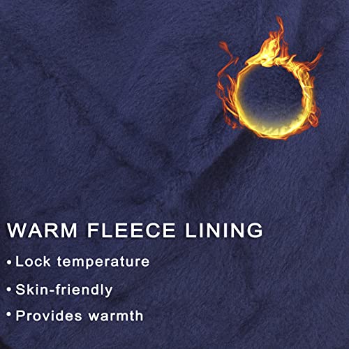 Men's Beanie w/ Visor -Warm Winter Knit Earflaps Hats