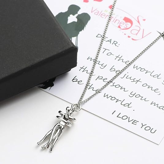 Valentine's Day Necklace for Women Affectionate Hug Necklace