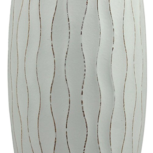 Beach Nostalgia Weathered Pale Ocean Wood Vase, Light Blue