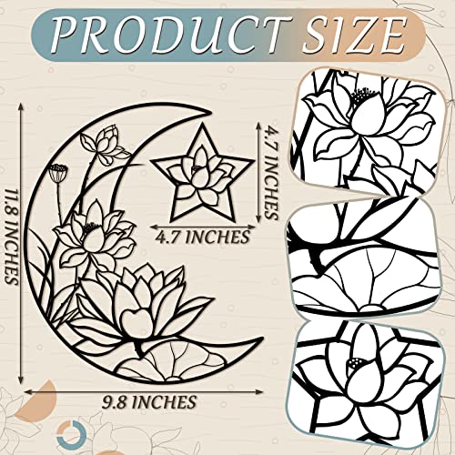 4 Pieces Moon Phase Boho Wall Decoration