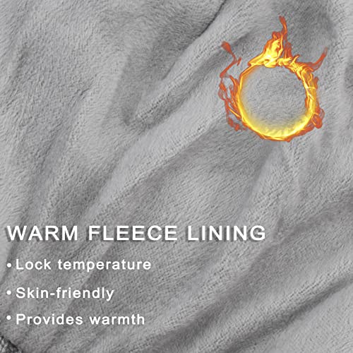 Men's Beanie w/ Visor -Warm Winter Knit Earflaps Hats