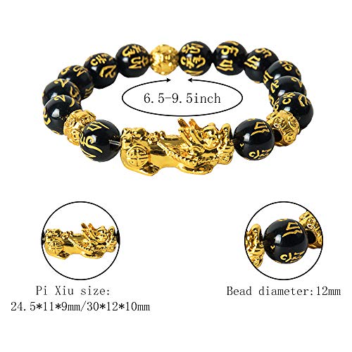 12 Pieces Feng Shui Bracelets Lucky Bracelet Temple Kai Guang  Amulet