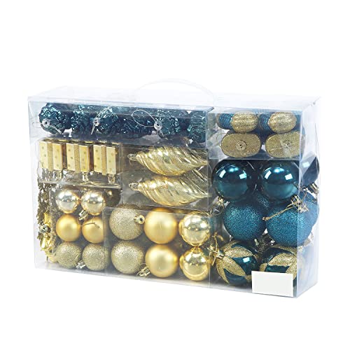 76ct Christmas Tree Balls Ornaments Set