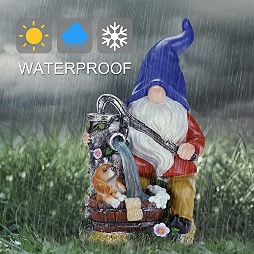 Garden Gnomes Outdoor Solar Figurine Lawn Patio Yard Funny Large Decor