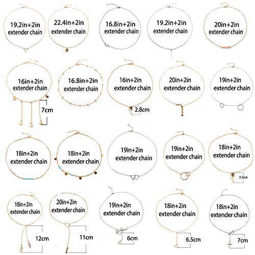 20 PCS Multiple DIY Layered Choker Necklace for Women