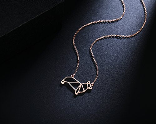 Corgi Origami Necklace, Best for Dog Lovers