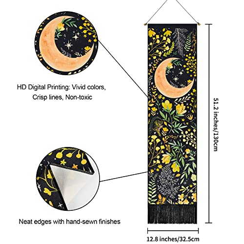 Skeleton Tapestry Planet Gothic Skull White and Black for Bedroom, Living Room