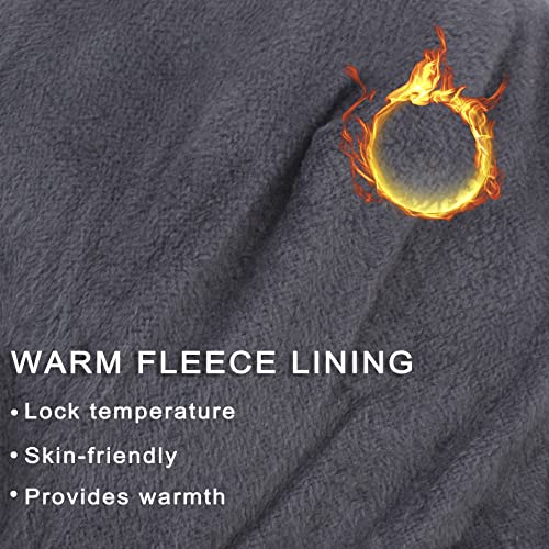 Men's Beanie w/ Visor -Warm Winter Knit Earflaps Hats