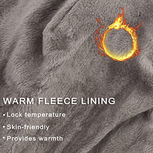 Men's Beanie w/ Visor -Warm Winter Knit Earflaps Hats