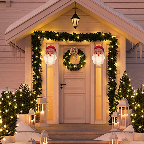 2 Pcs Christmas Santa Porch Light Covers