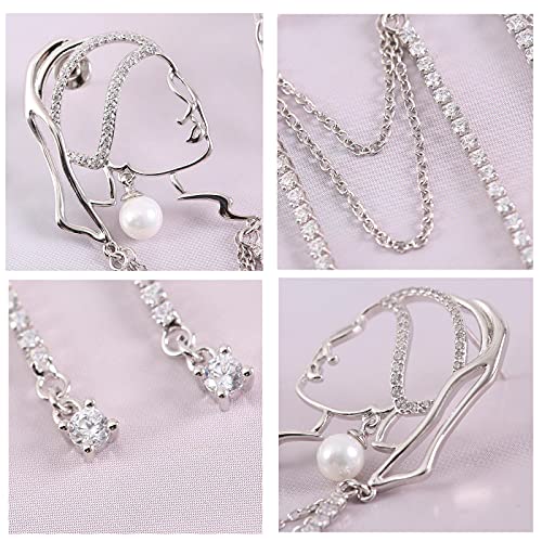 Unique Abstract face Art Earrings for Women