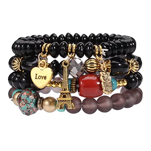 8 Packs Boho Beaded Bracelets for Women