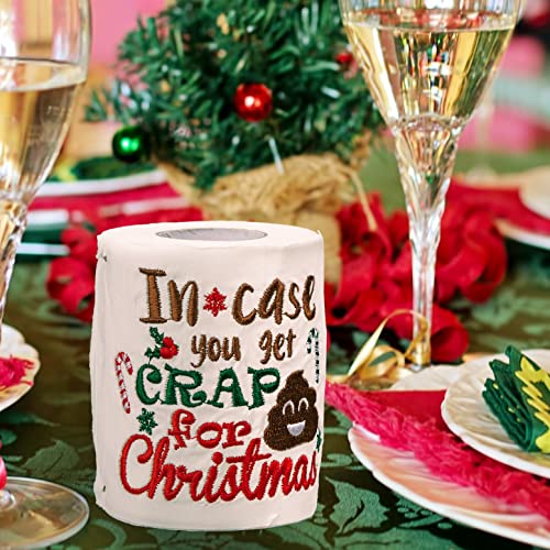 Christmas  Funny Embroidered Toilet Paper Gift-Decorations