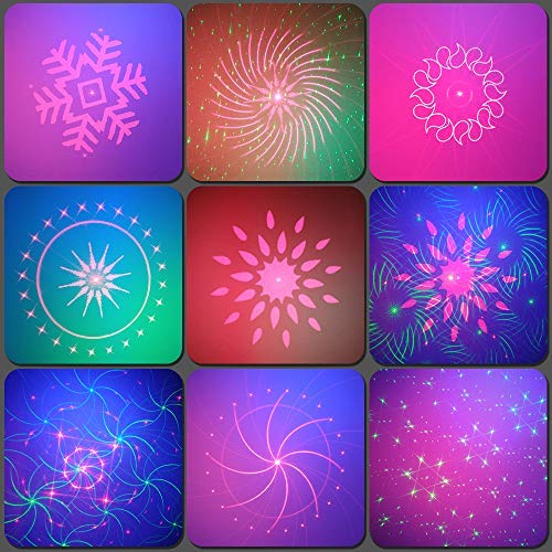 Party Dj Disco Lights, Strobe Stage Light Sound Activated Multiple Patterns Projector