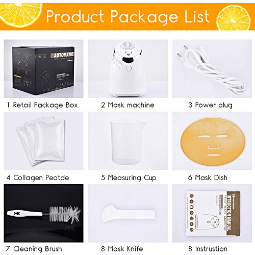 DIY Face Mask MAker Machine Kit w/ 32 Counts Collagen Pills