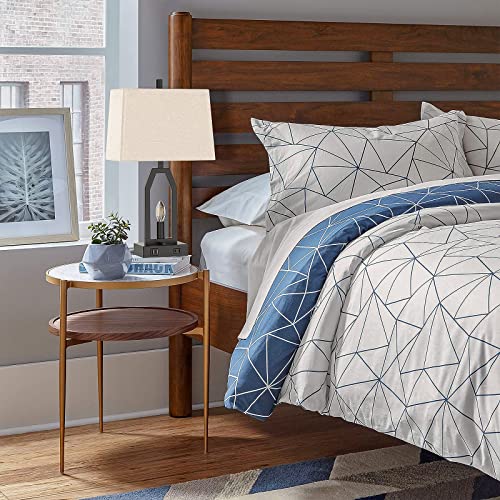 Set of 2 Table Lamps, 2 w/ 3-Model Lighting, Dual USB Charging Ports, (4 Bulbs Included)