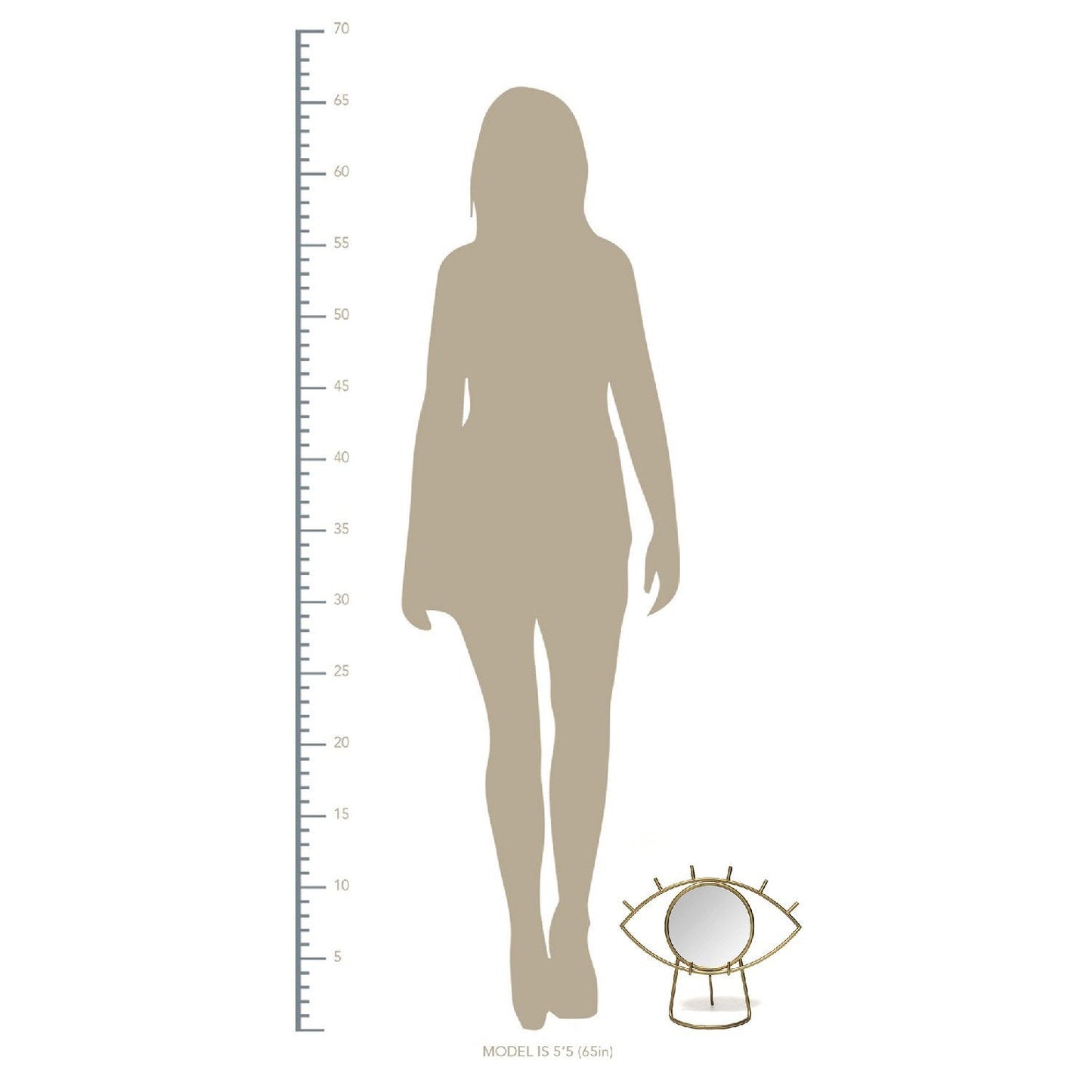 Gold Eye Tabletop for Mirror Home Decoration