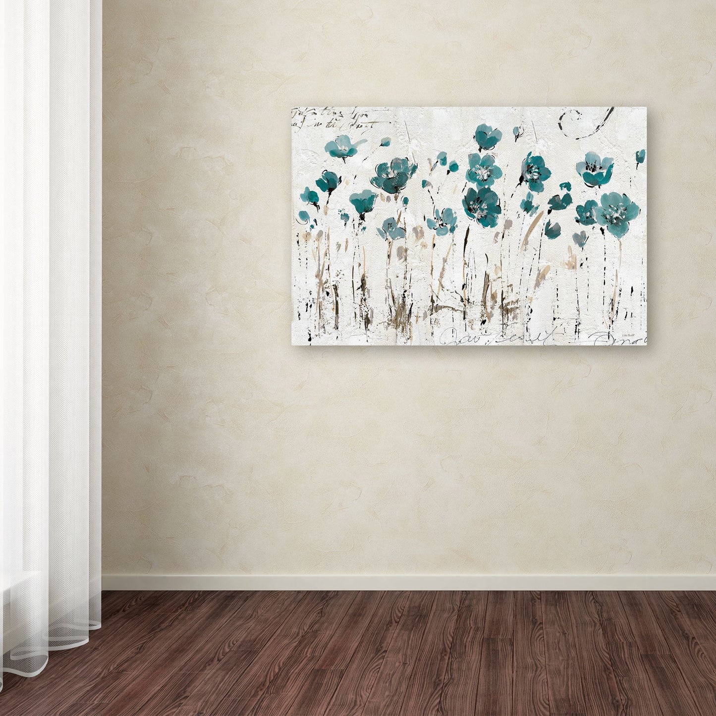 Art "Abstract Balance VI Blue" Canvas Home Decoration