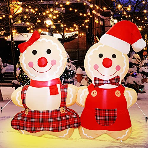 5.5FT Blowup Christmas Inflatable Decorations w/ LEDs