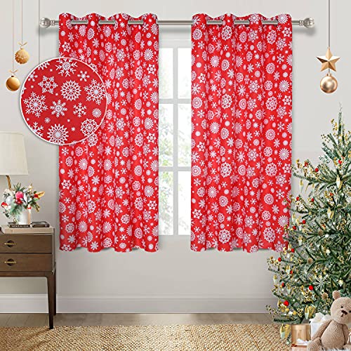 Snowflake Christmas Curtains Decoration