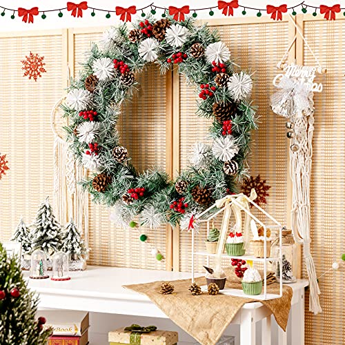 30β Pre-lit Christmas Wreath Decoration