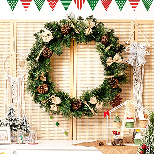 30β Pre-lit Christmas Wreath Decoration