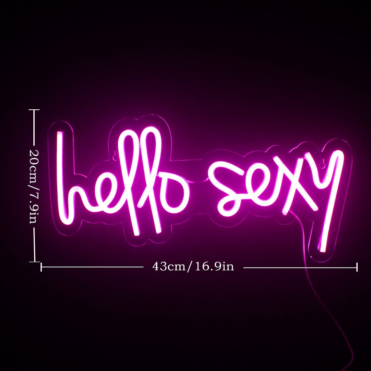 Hello Sexy Neon Sign Lights Wall Deceleration