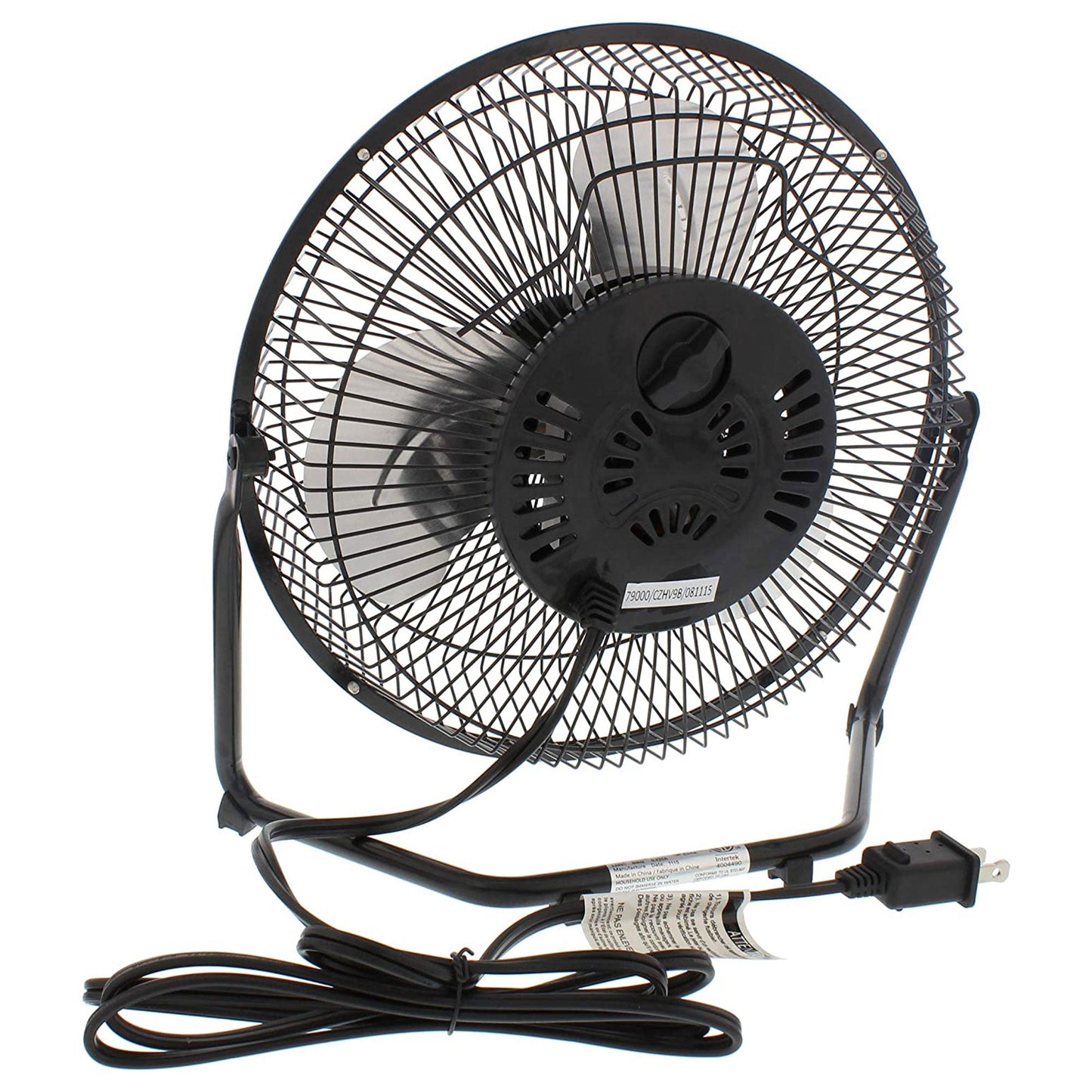 9 Inch 3 Speed Portable High Velocity Air Cooling Floor Fan, Black