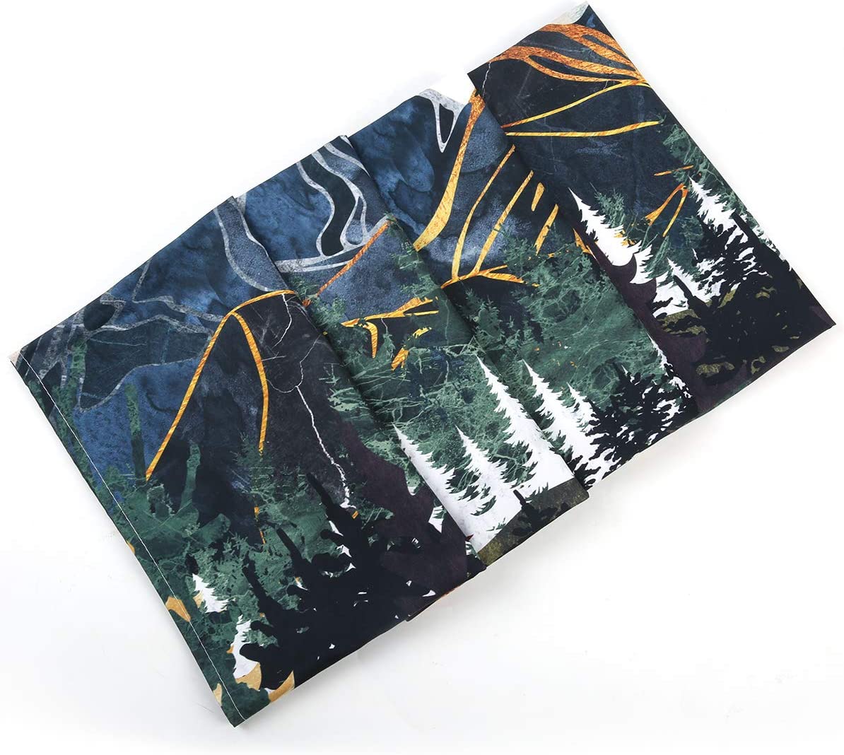 Mountain Tapestry Wall Hanging Forest Trees Art Sunset Tapestry Road in Nature Landscape Home Decor for Room (51.2 x 59.1 inches)