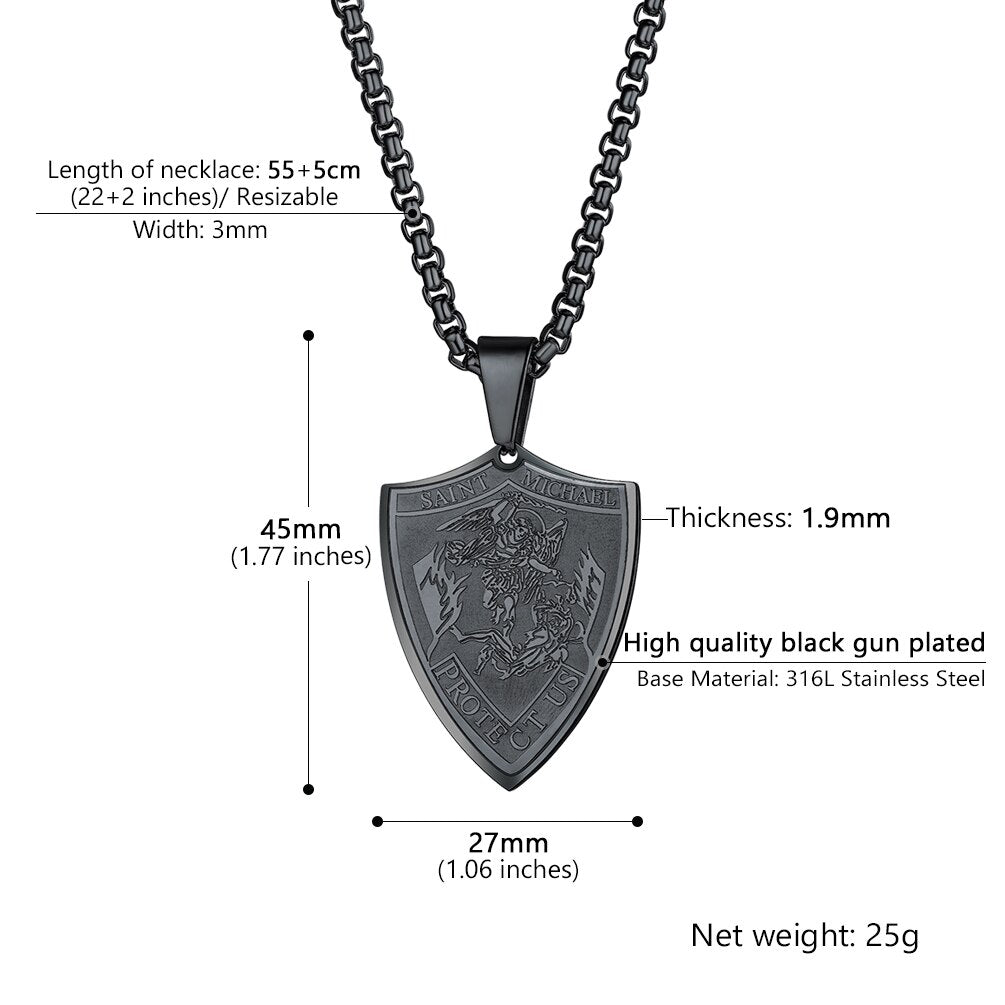 The Archangel St Michael Necklace for Men