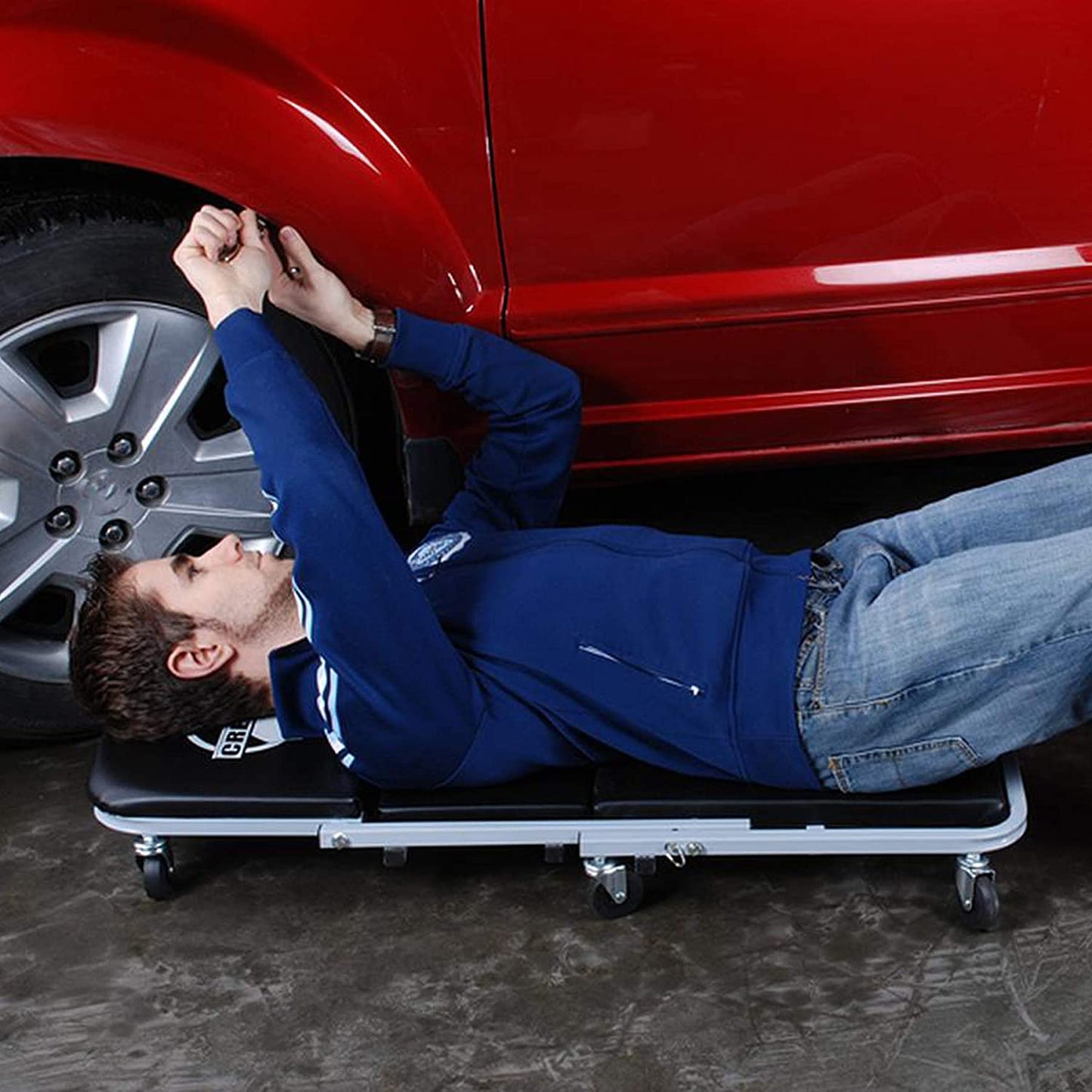 36" Z-Creeper Seat , Black