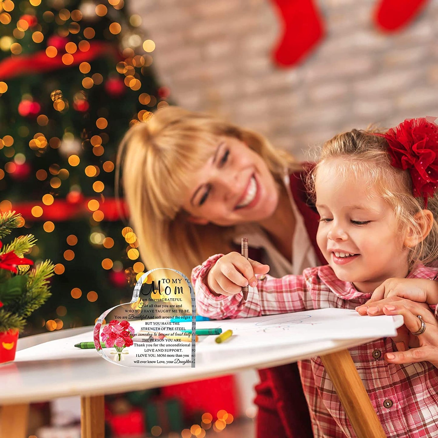 Meaningful Acrylic Heart Sign  Birthday/Mothers Day Gifts for Mom