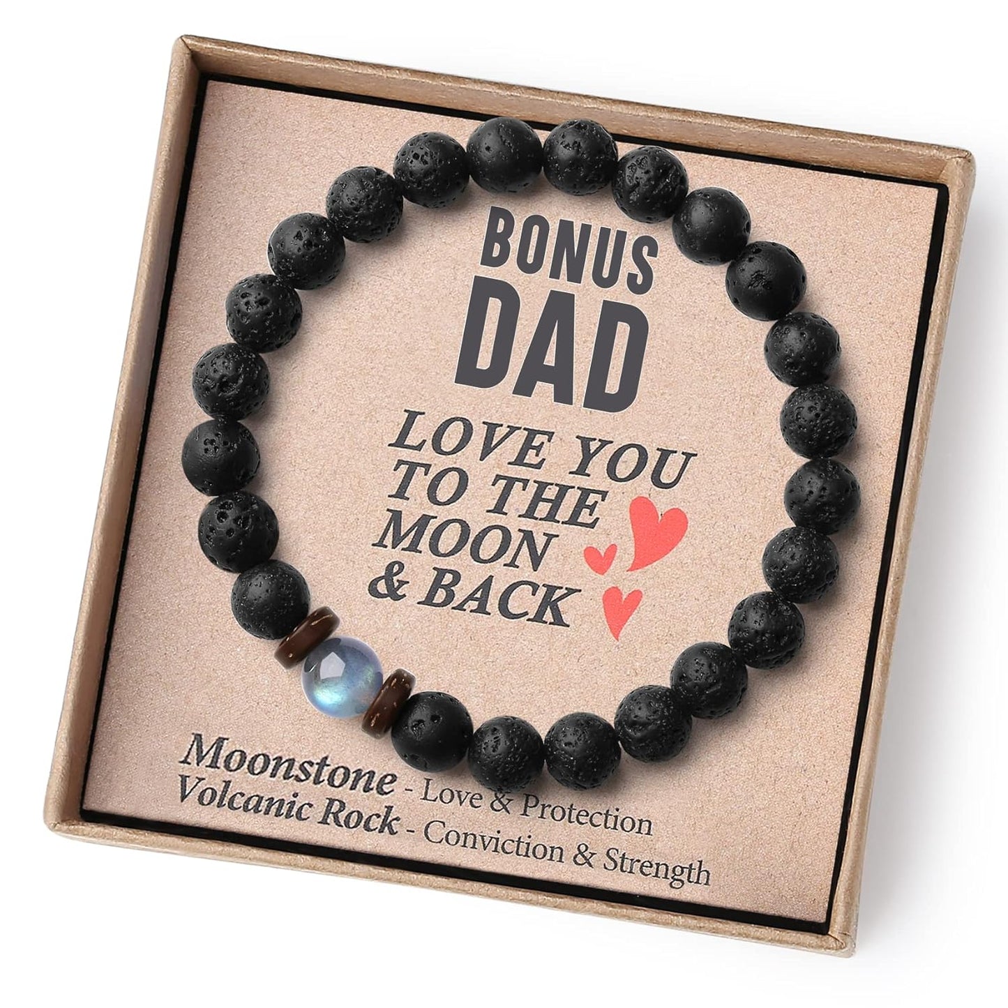 Bonus man Gifts Step Dad Men Beaded Bracelets