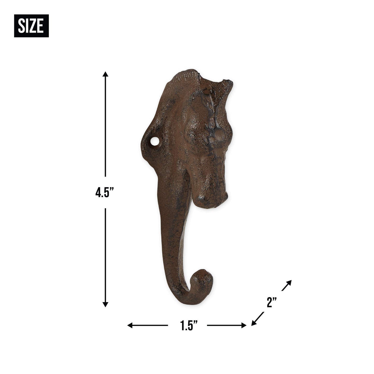 Horse Wall Hook Set of 3