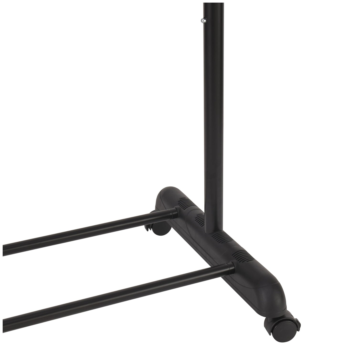 Adjustable Rolling Garment Rack Metal Chrome, Black