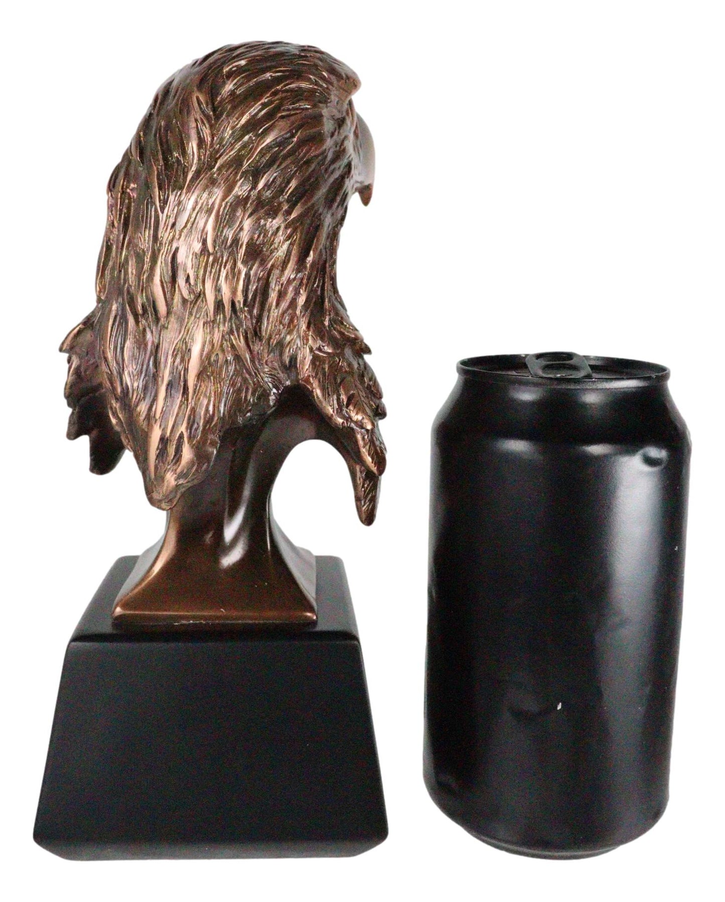 8.25"H Majestic Royal Bald Eagle Stoic Head Bust Taxidermy Figurine