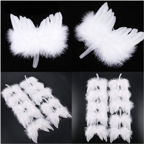 10Pcs Angel Wings Christmas Tree Feather Hanging Decor Xmas Pendant Home Decor