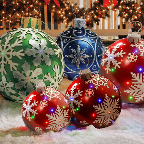 Christmas Inflatable Ball 60cm Home Decoration Balloon Outdoor Props Xmas Gifts