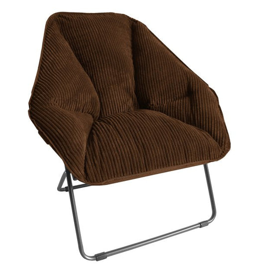 Hexagon Folding Portable Dish Chair Brown