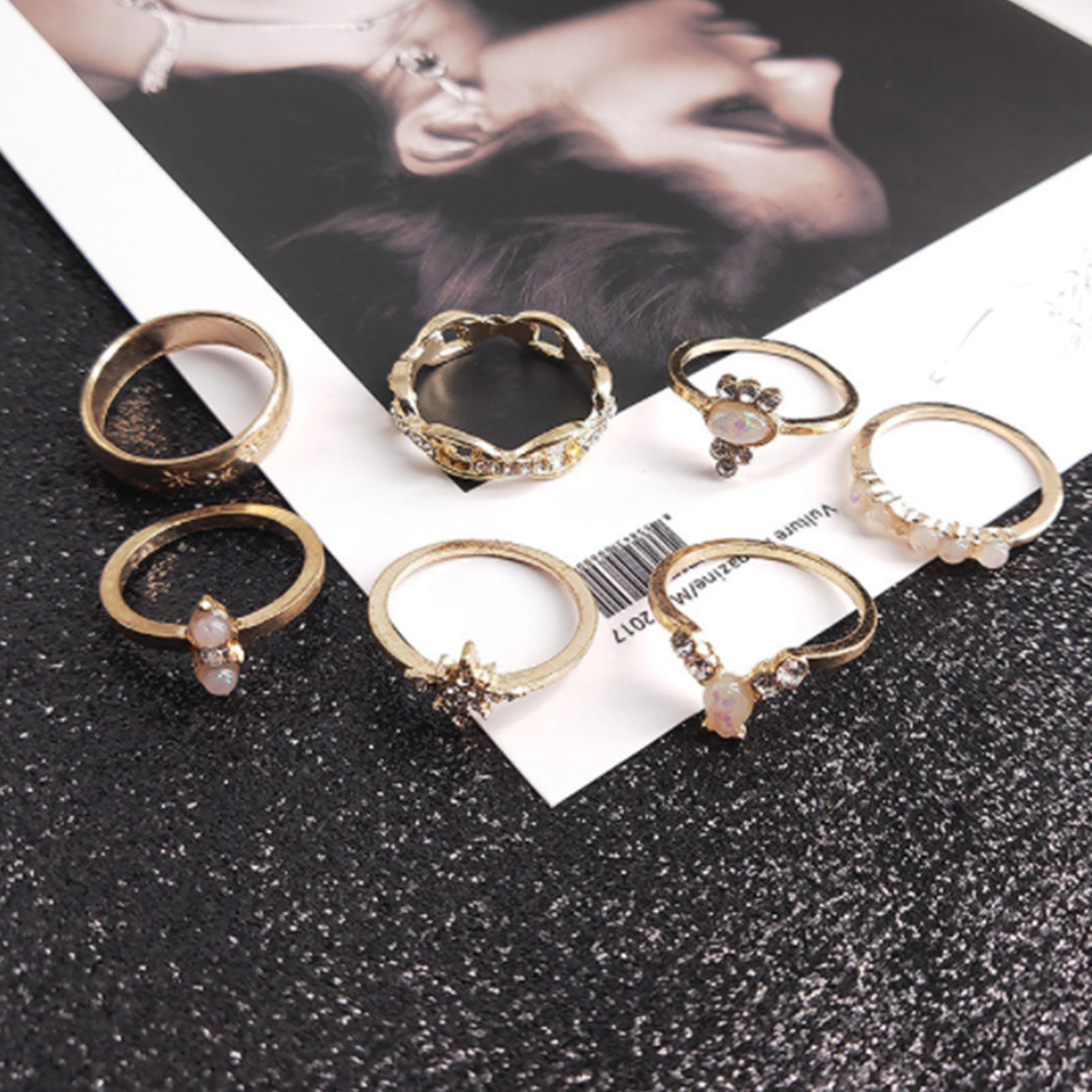 17 PCS Knuckle Stacking Rings for Women