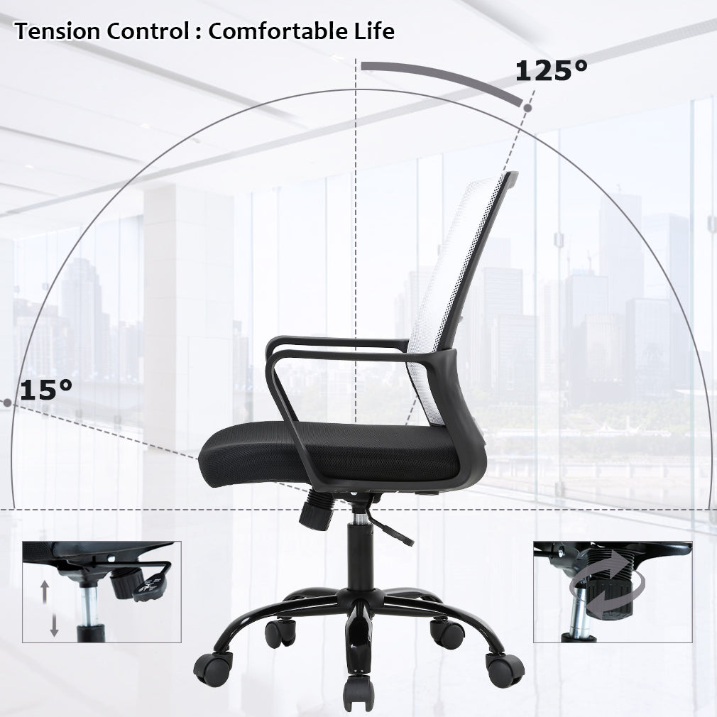 Executive Chair w/ Lumbar Support & Swivel, 250 lb. Capacity