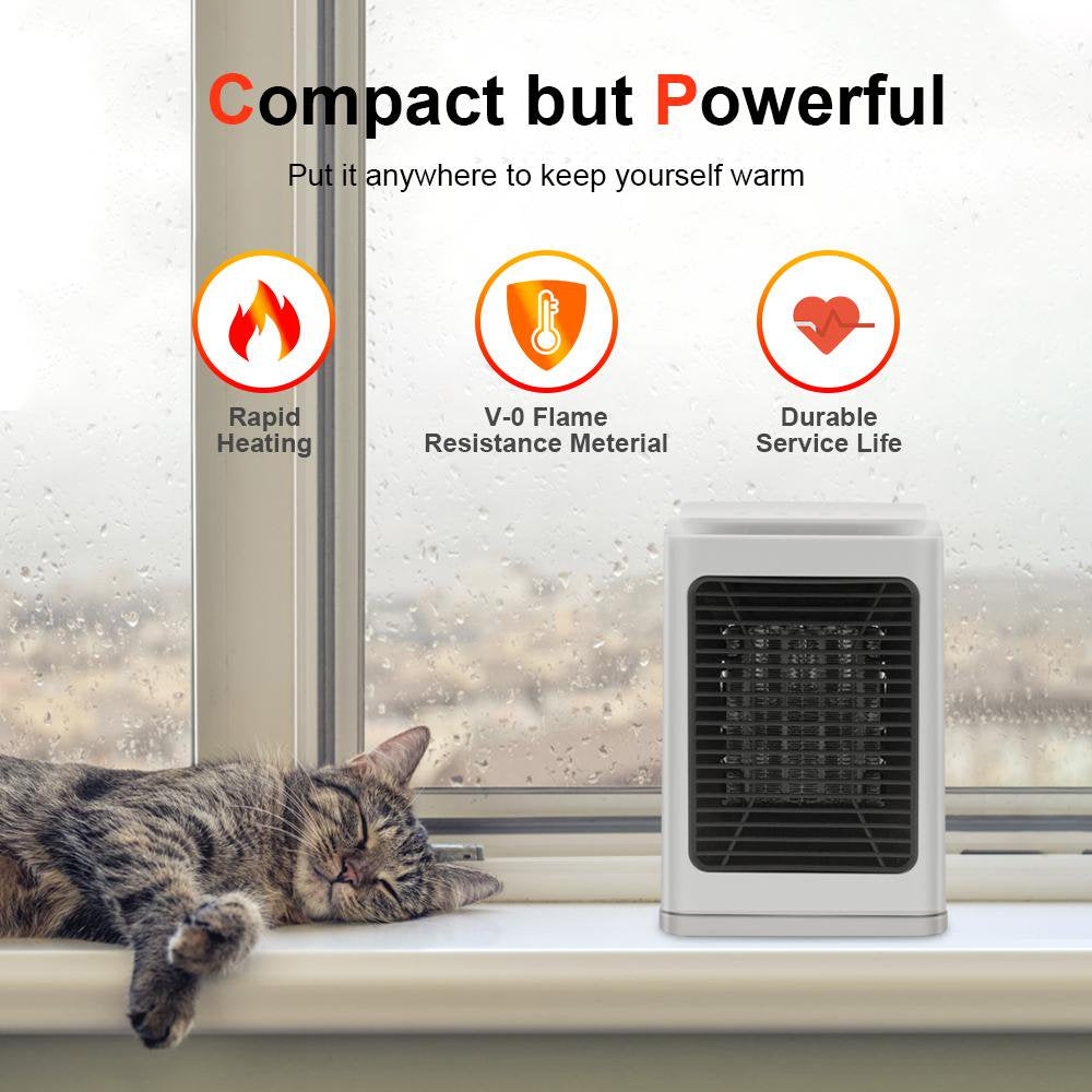 Portable Air Conditioner, Rechargeable Anti-Leak w/ 3-Speed Mode LED Display