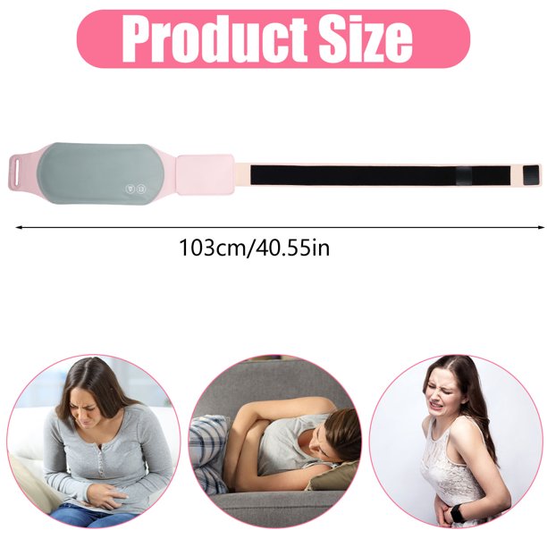 3 Level Portable Menstrual Heating Pad,USB Electric Waist Belt w/ 3 Temperature