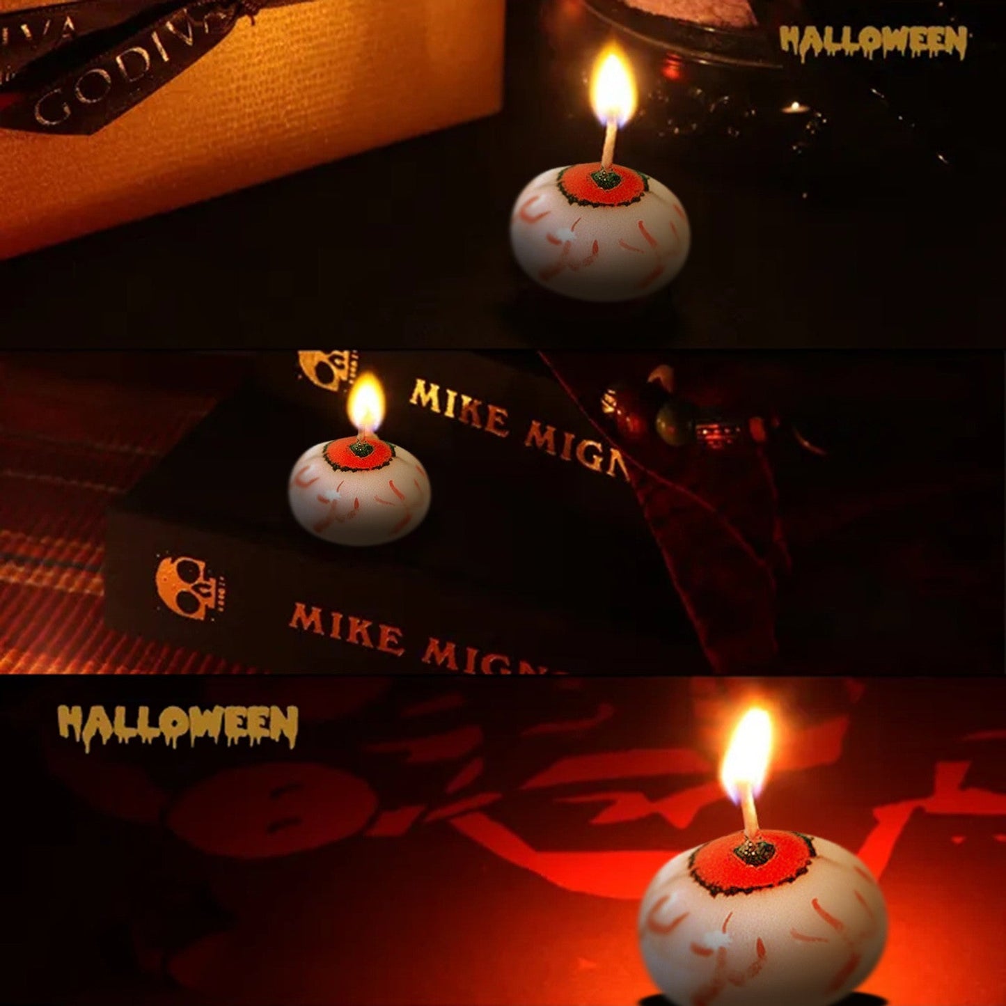 Eyeball Floating Halloween Candles for  Party Decoration