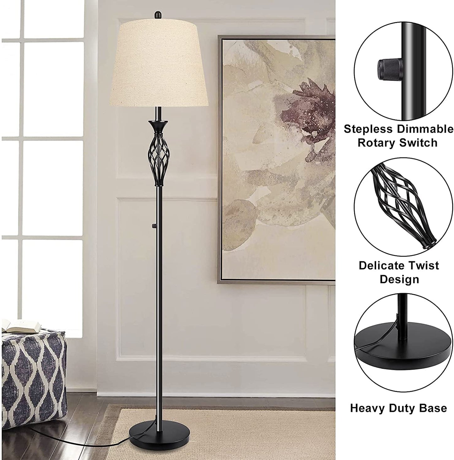 Vintage Modern Floor Lamp for Living Room