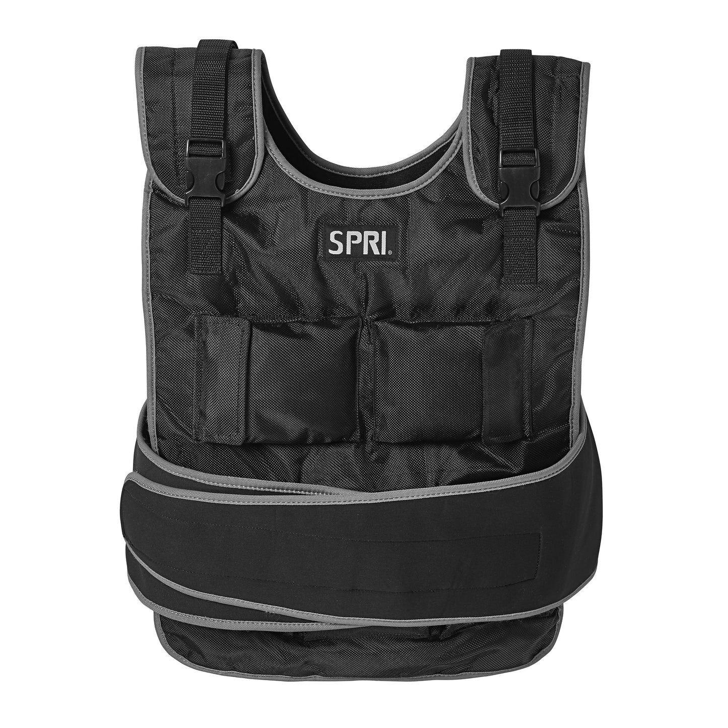 Weighted Vest, 20 Pound, Includes Adjustable Strap, One-Size-Black