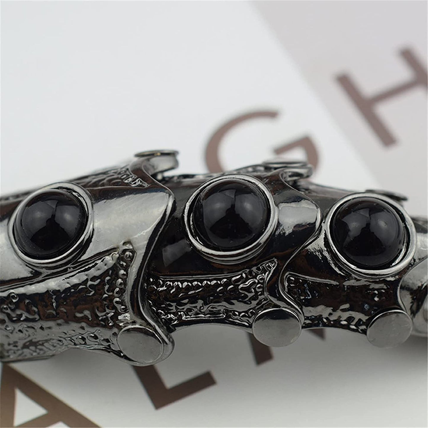 2Pcs Punk Full Claw Finger Ring Set Gothic Adjustable for Men/Women