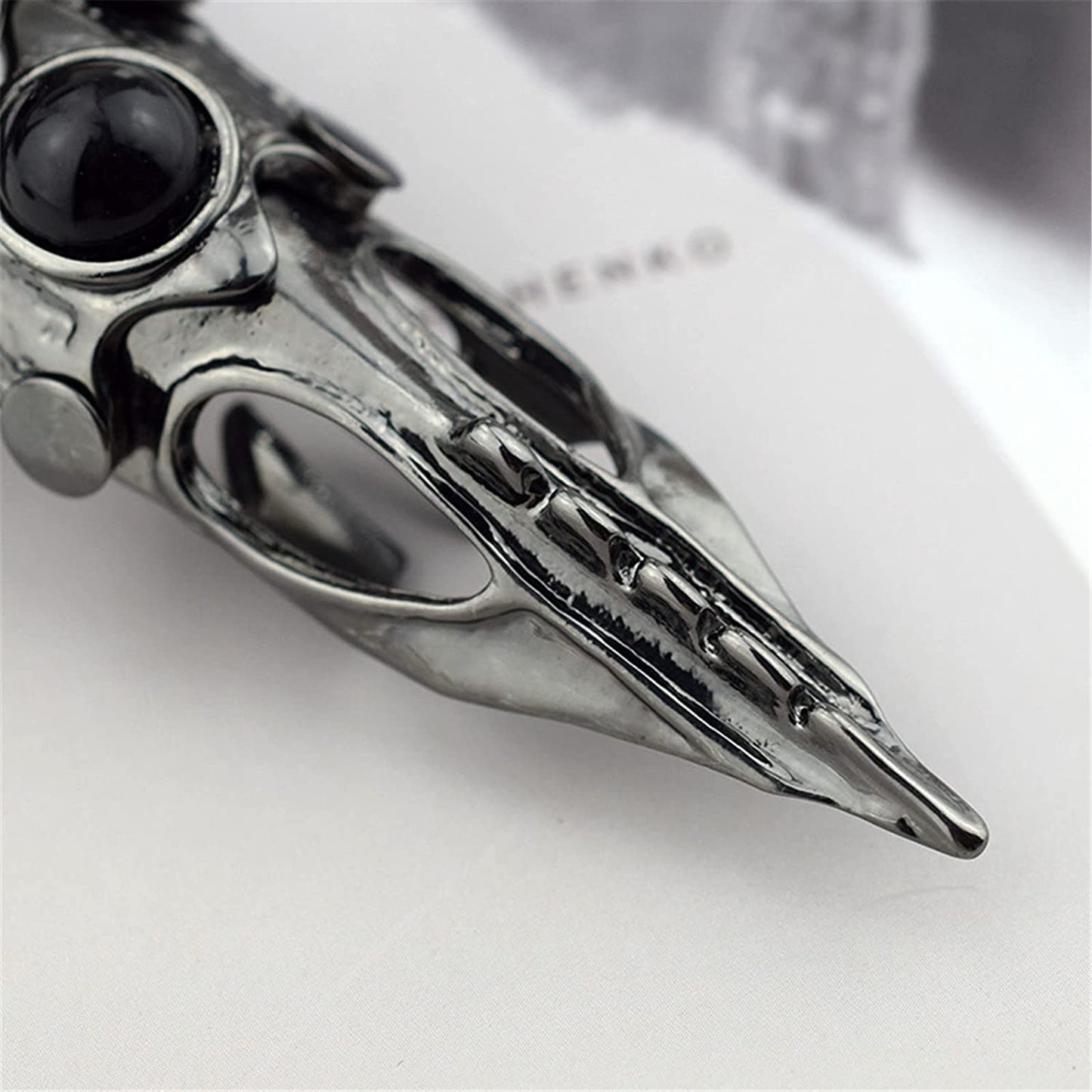 2Pcs Punk Full Claw Finger Ring Set Gothic Adjustable for Men/Women