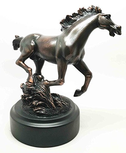 Country Wild & Free Galloping Steed Horse Bronze Figuine