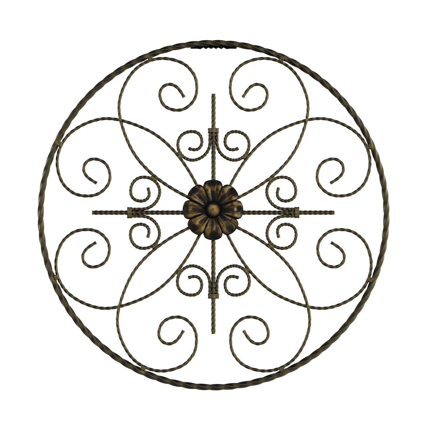 Medallion Metal Wall Art- 14 Inch